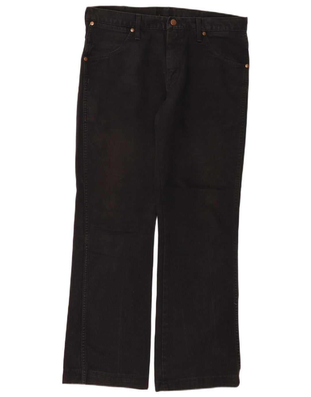 Wrangler Herre Dayton Bootcut Jeans W33 L31 Sort Bomuld
