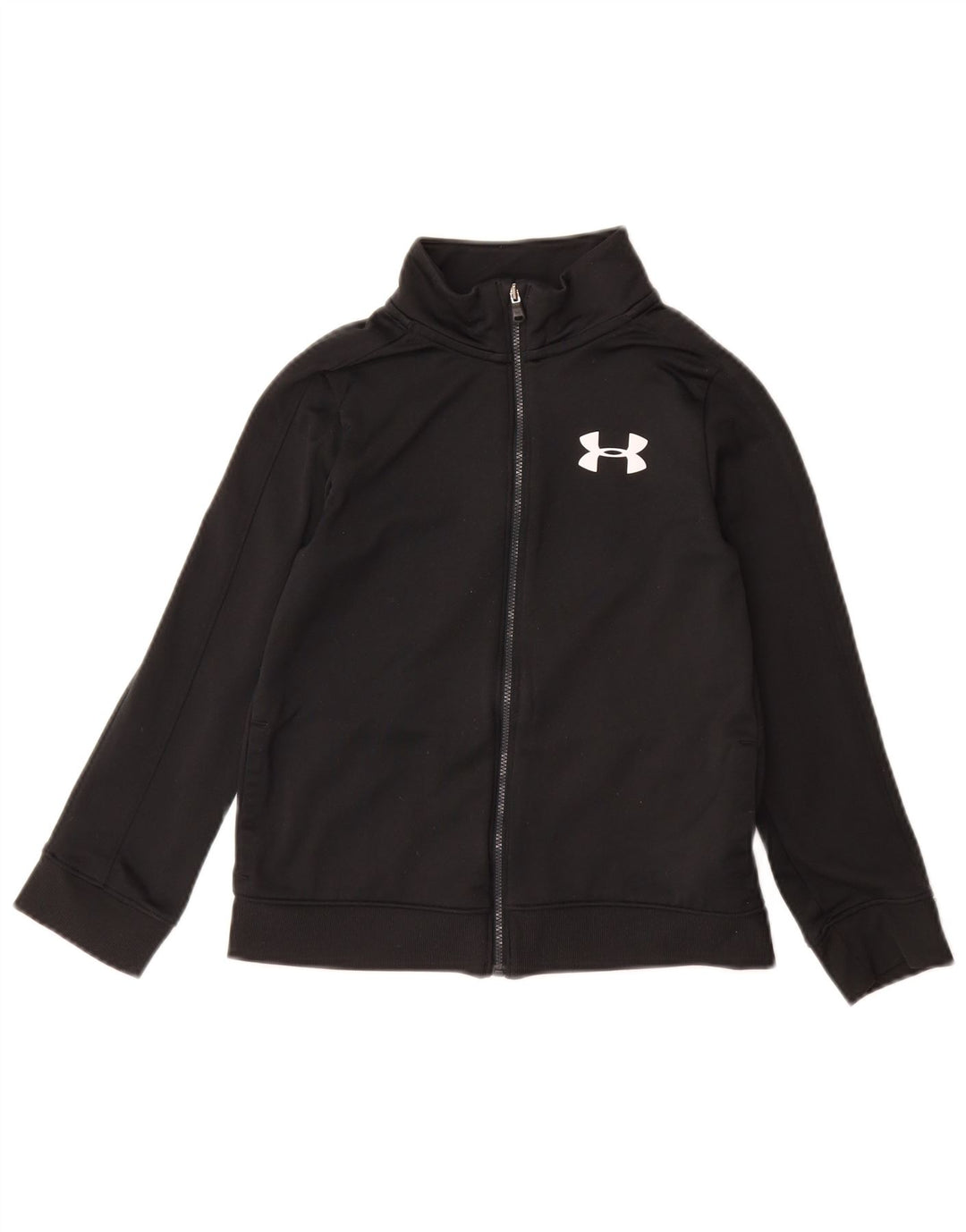 UNDER ARMOUR Pigetræningsdragt Topjakke 7-8 År Lille Sort Polyester