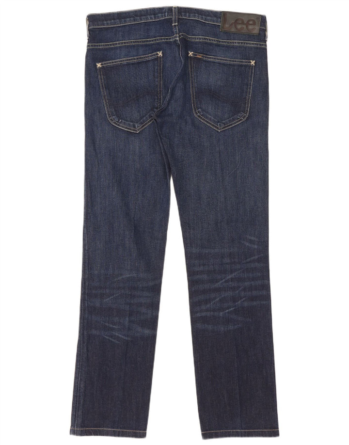 Lee Mens Powell Straight Jeans W33 L31 Blå Bomuld