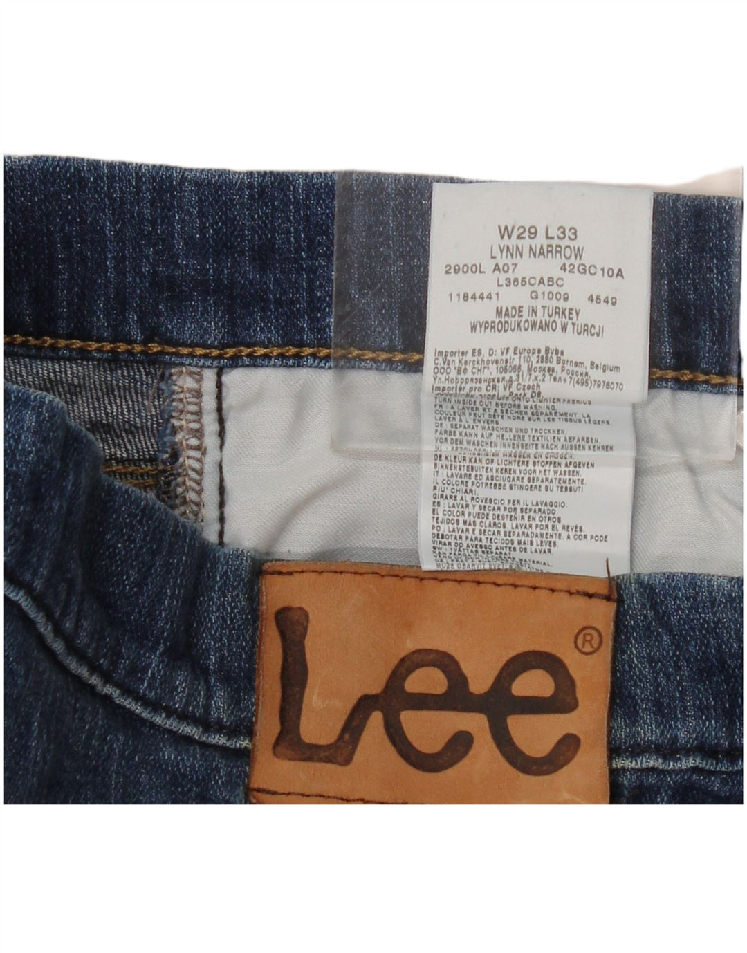 Lee Dame Lynn Narrow Slim Jeans W29 L29 Blå Bomuld