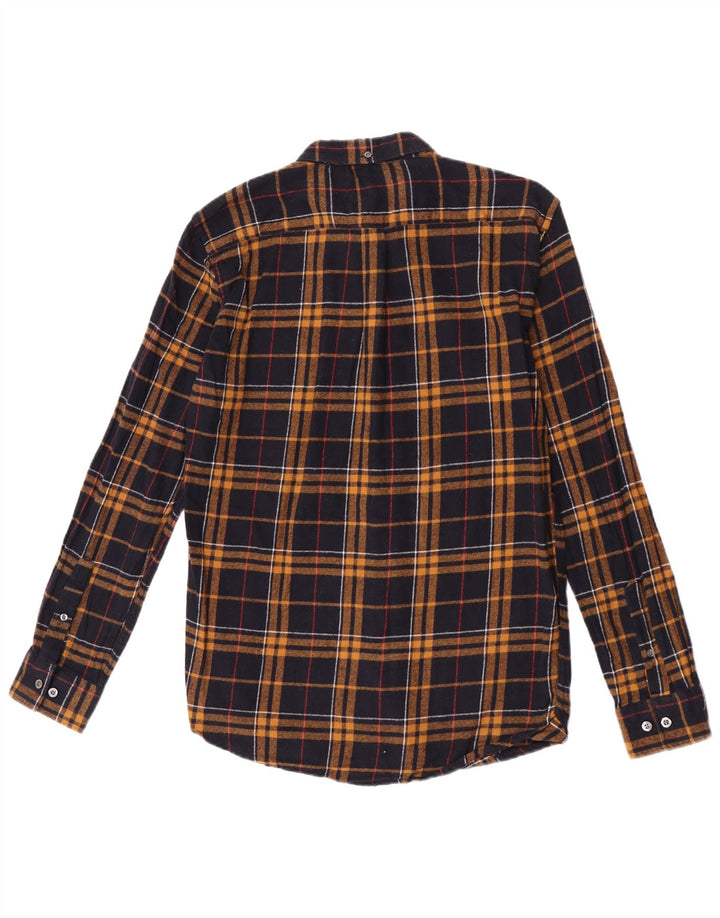 French Connection Herre flannelskjorte Medium brun ternet bomuld