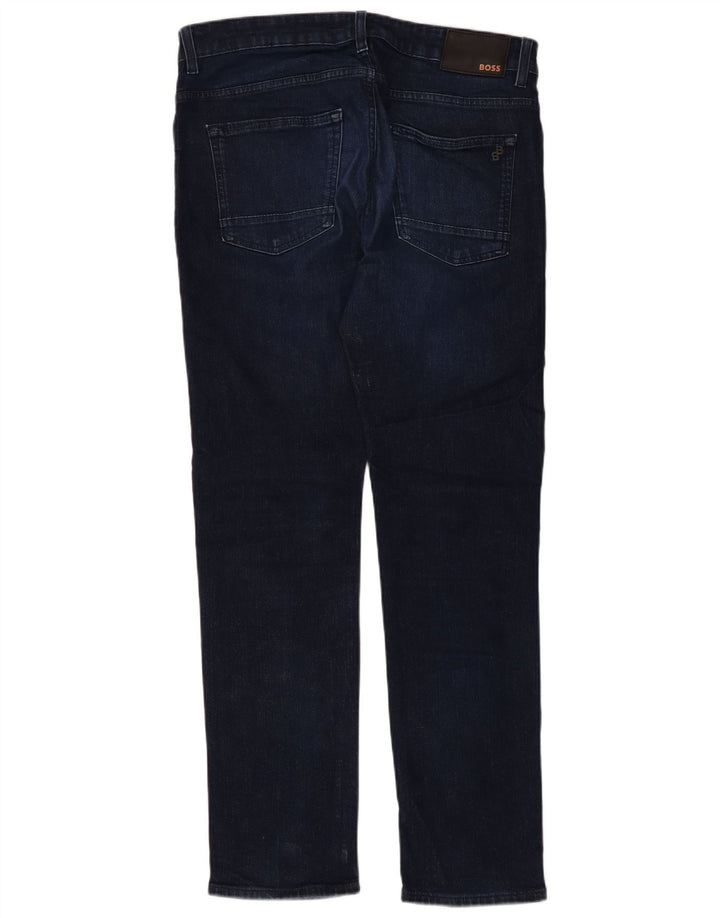 Hugo Boss Herre Delaware Slim Jeans W34 L31 Marineblå