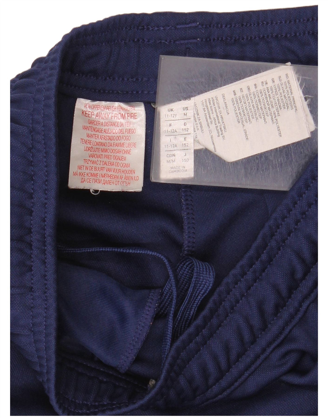 Adidas Træningsdragtsbukser til drenge 11-12 år Marineblå polyester