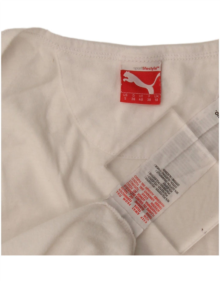 Puma Damevest Top UK 10 Small White Polyester