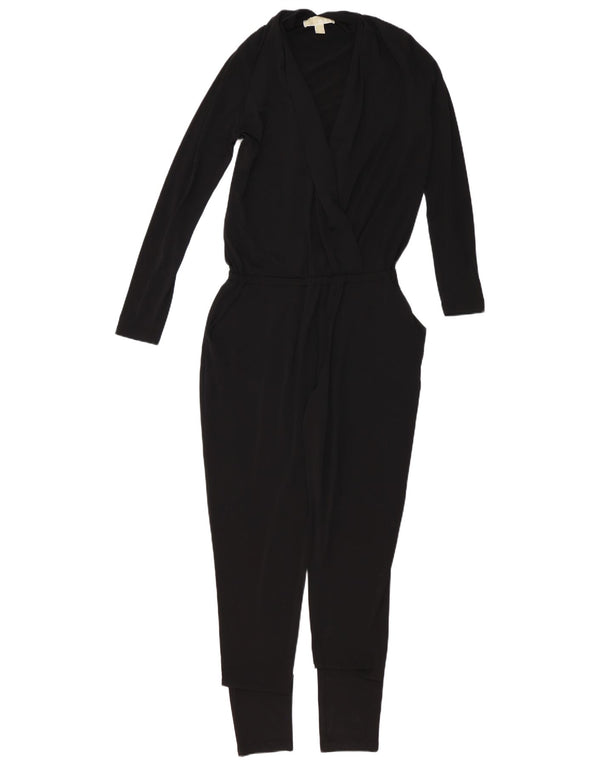 MICHAEL KORS Dame Oversized Jumpsuit UK 10 Lille Sort Syntetisk