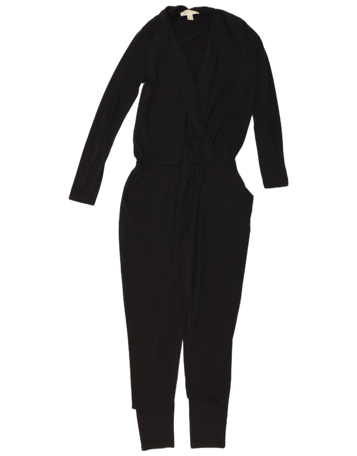 MICHAEL KORS Dame Oversized Jumpsuit UK 10 Lille Sort Syntetisk