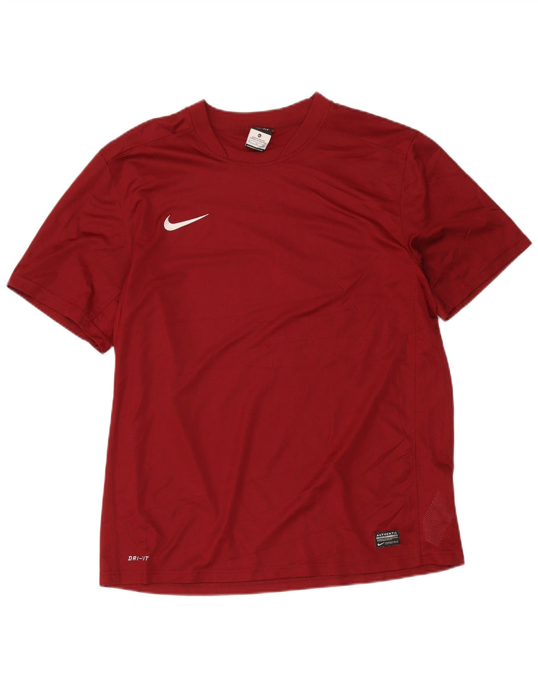 Nike Herre Dri Fit T-Shirt Top XL Burgundy Polyester