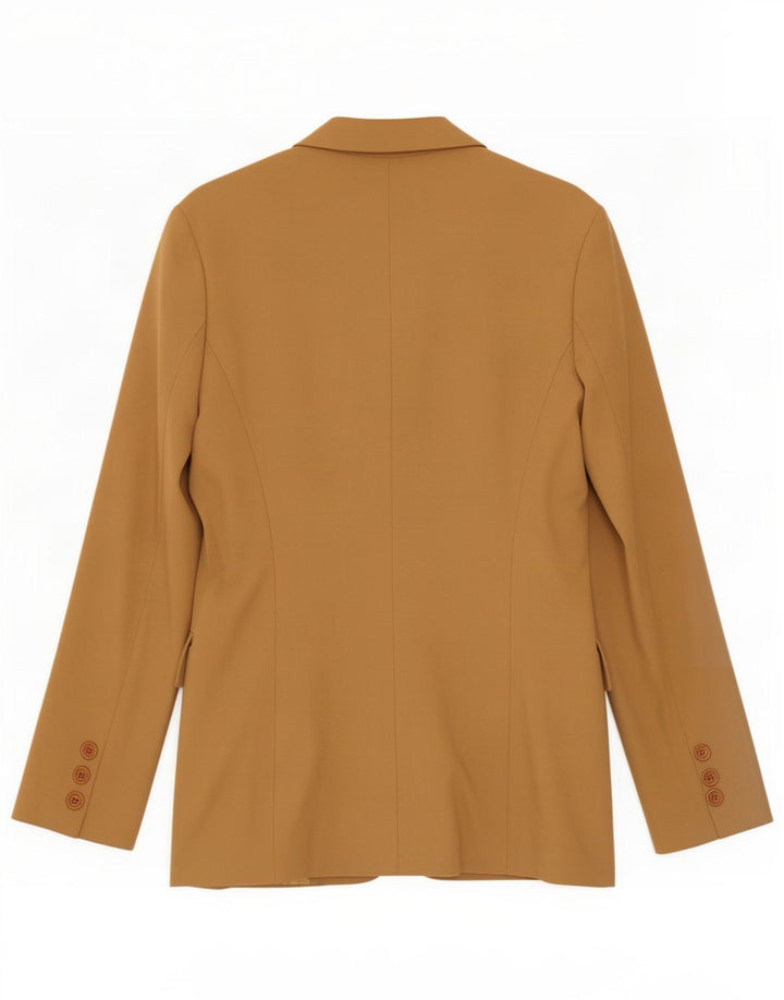Zara Dame 4-knaps blazerjakke EU 40 Medium Brun Uld