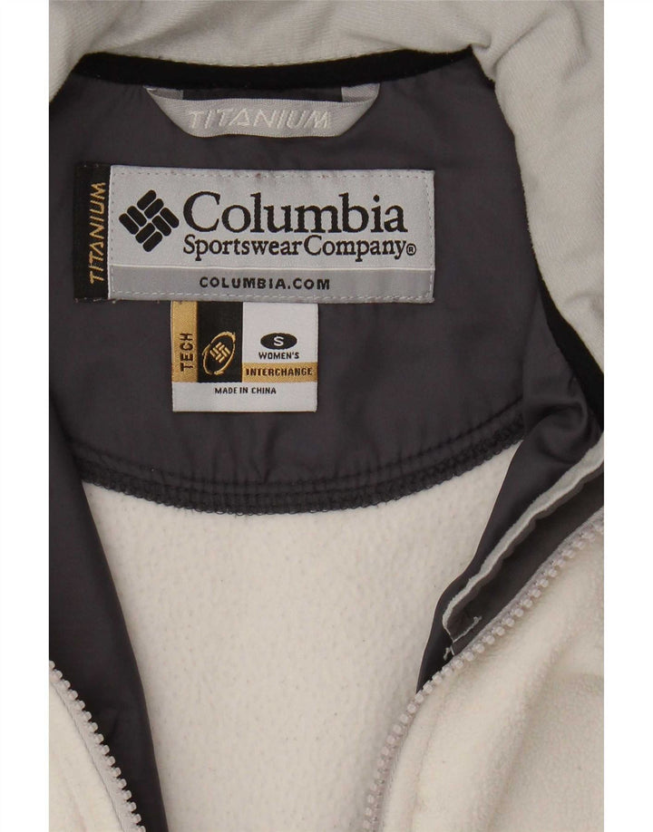Columbia Womens Liner Fleecejakke UK 10 Small White Colourblock Polyester