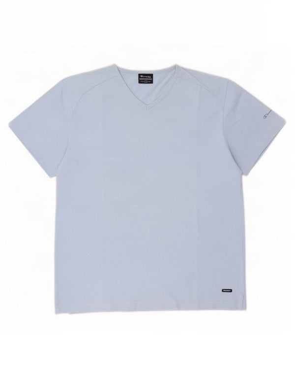 Champion Herre T-Shirt Top Stor Blå Bomuld