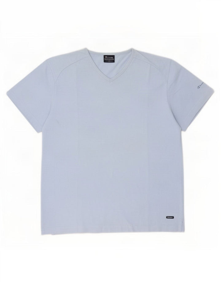 Champion Herre T-Shirt Top Stor Blå Bomuld