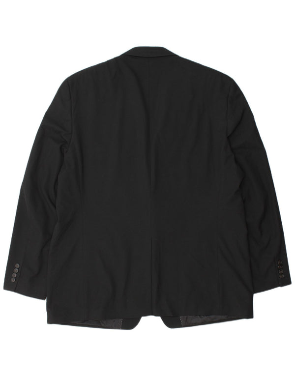 CHAPS Herre lang 2-knaps blazerjakke UK 48 4XL Sort Polyester