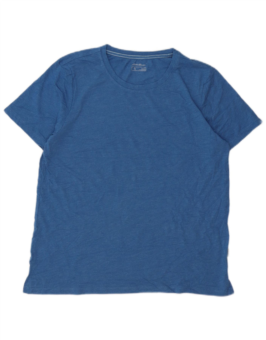 Eddie Bauer Dame T-Shirt Top UK 16 Stor Blå Bomuld