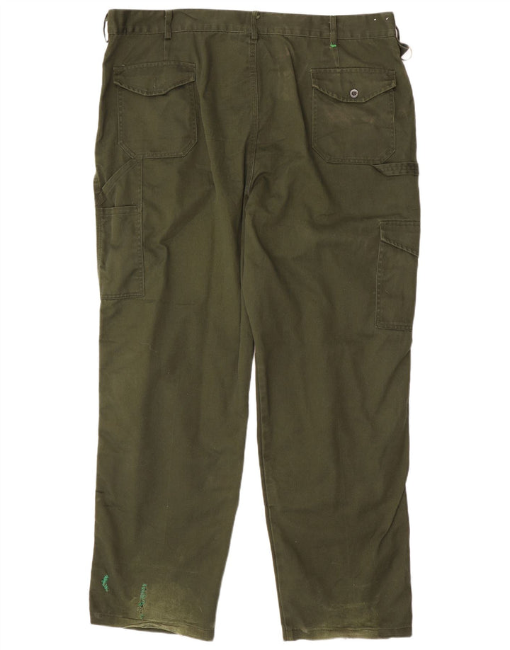 Dickies Straight Cargo bukser til mænd W44 L31 Grøn polyester