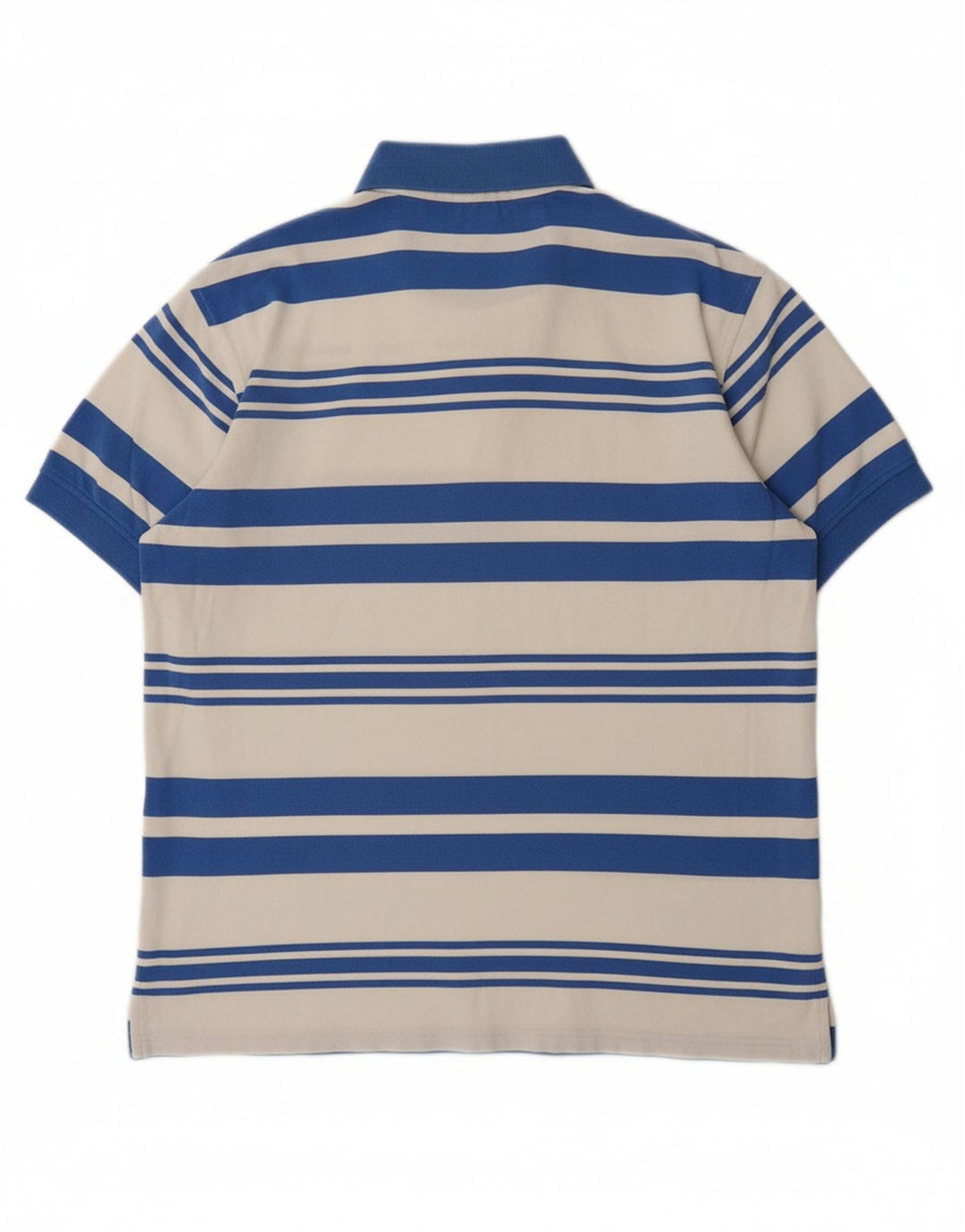 TOMMY HILFIGER Mens Polo Shirt Medium Blue Striped Cotton Vintage Tommy Hilfiger and Second-Hand Tommy Hilfiger from Messina Hembry 