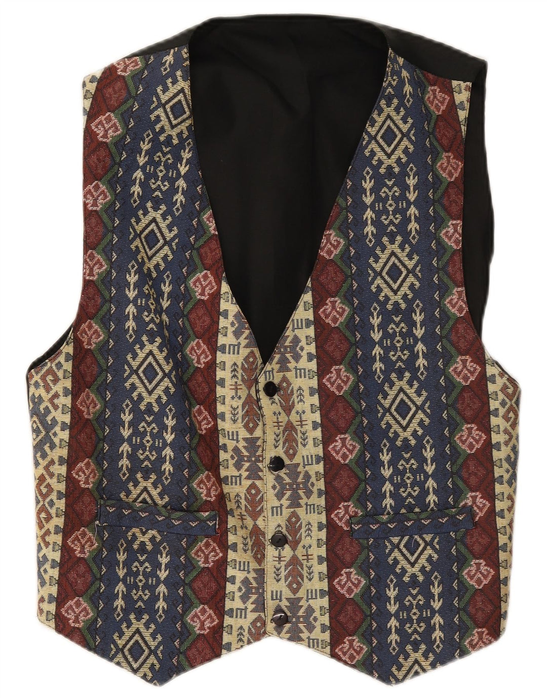 Vintage vest til mænd XS Multicolored Fair Isle