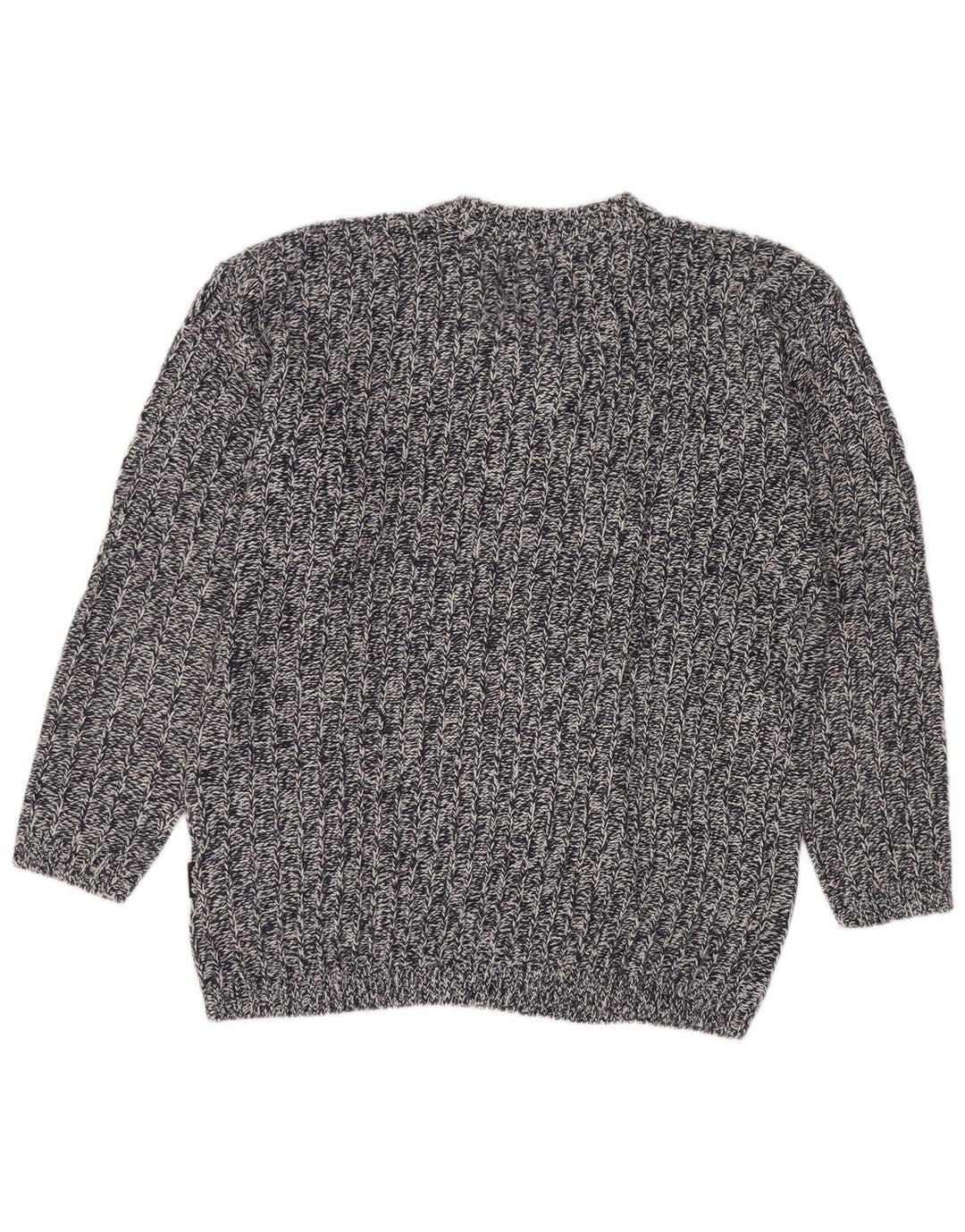 Lotto Herre V-hals trøje Sweater Large Navy Blue Flecked Acryl