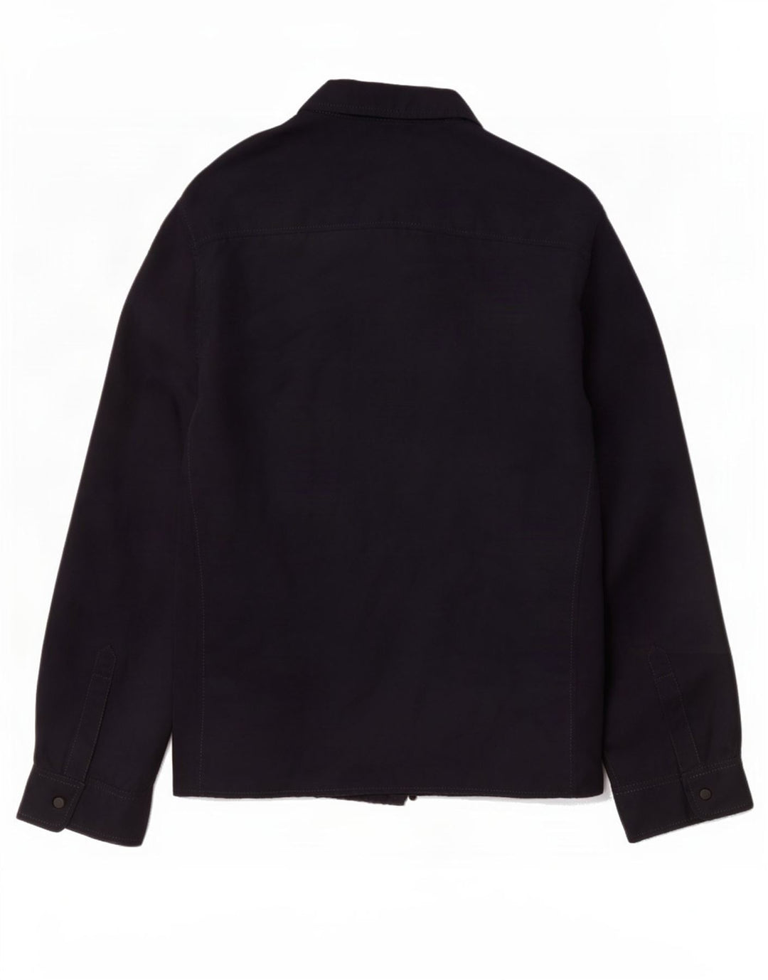 Zara Herre Slim Fit Bomber Jacket UK 38 Medium Navy Blue Polyester