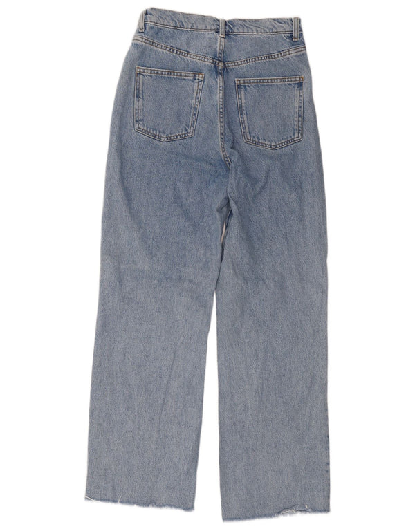 Zara Dame Straight Jeans EU 38 Small W28 L29 Blå Bomuld