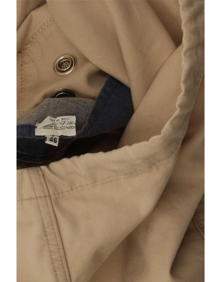 Elvstrom Herre Windbreaker Coat IT 46 Lille Beige Bomuld