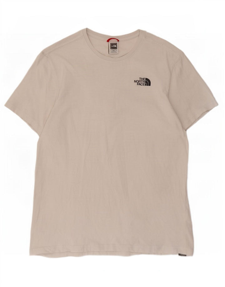 The North Face Herre grafisk T-shirt Top Medium Hvid Bomuld