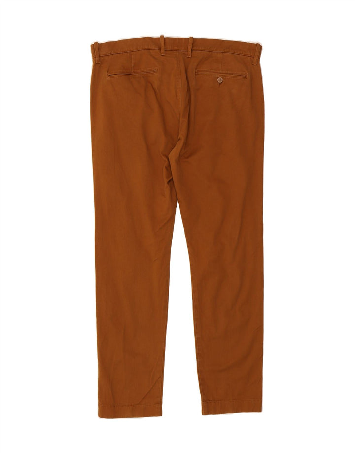 J. CREW Womens Slim Chino Trousers W36 L32 Brown Cotton Vintage J. Crew and Second-Hand J. Crew from Messina Hembry 