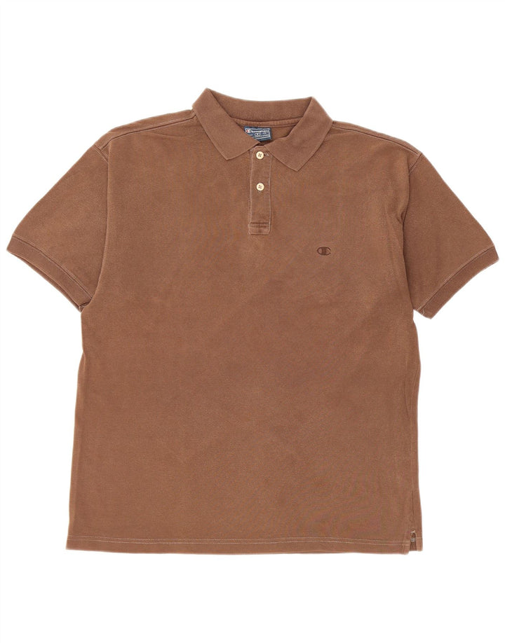 CHAMPION Poloshirt til mænd Lille brun bomuld