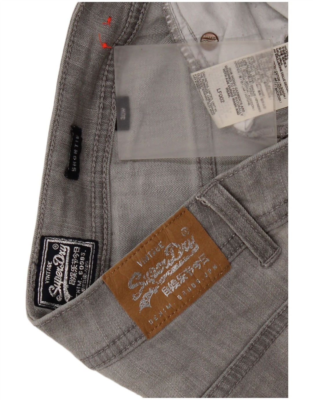 Superdry denimshorts til kvinder W30 mellemgrå bomuld