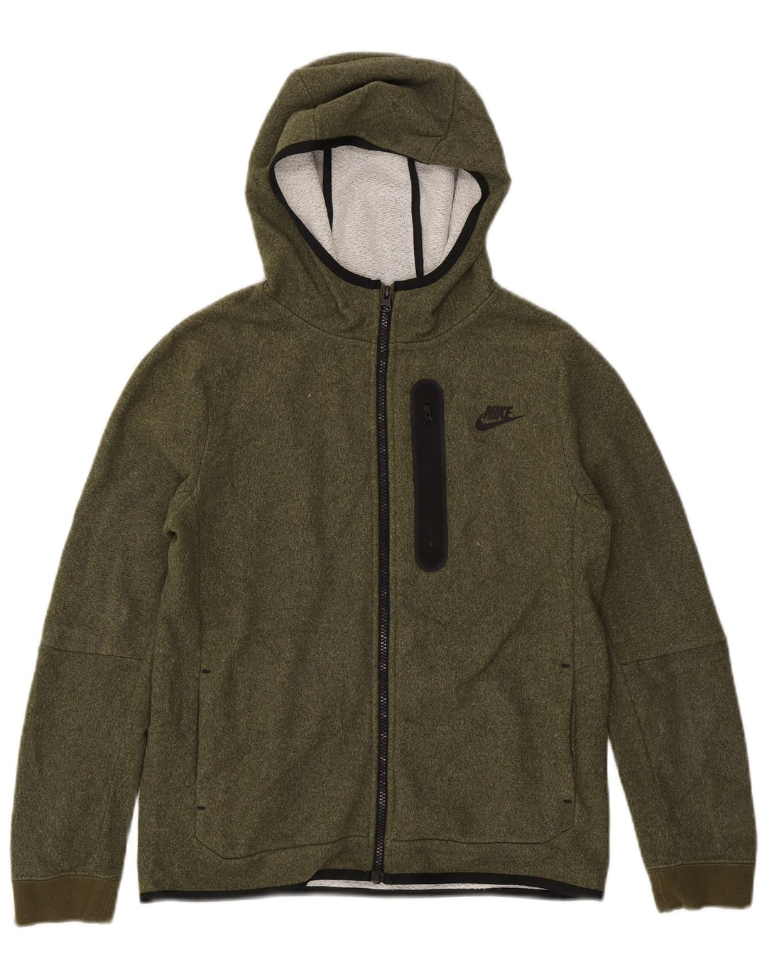 Nike hættetrøje med lynlås til drenge 13-14 år XL Khaki Polyester