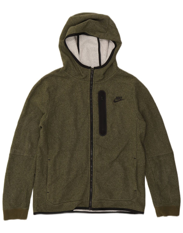 Nike hættetrøje med lynlås til drenge 13-14 år XL Khaki Polyester