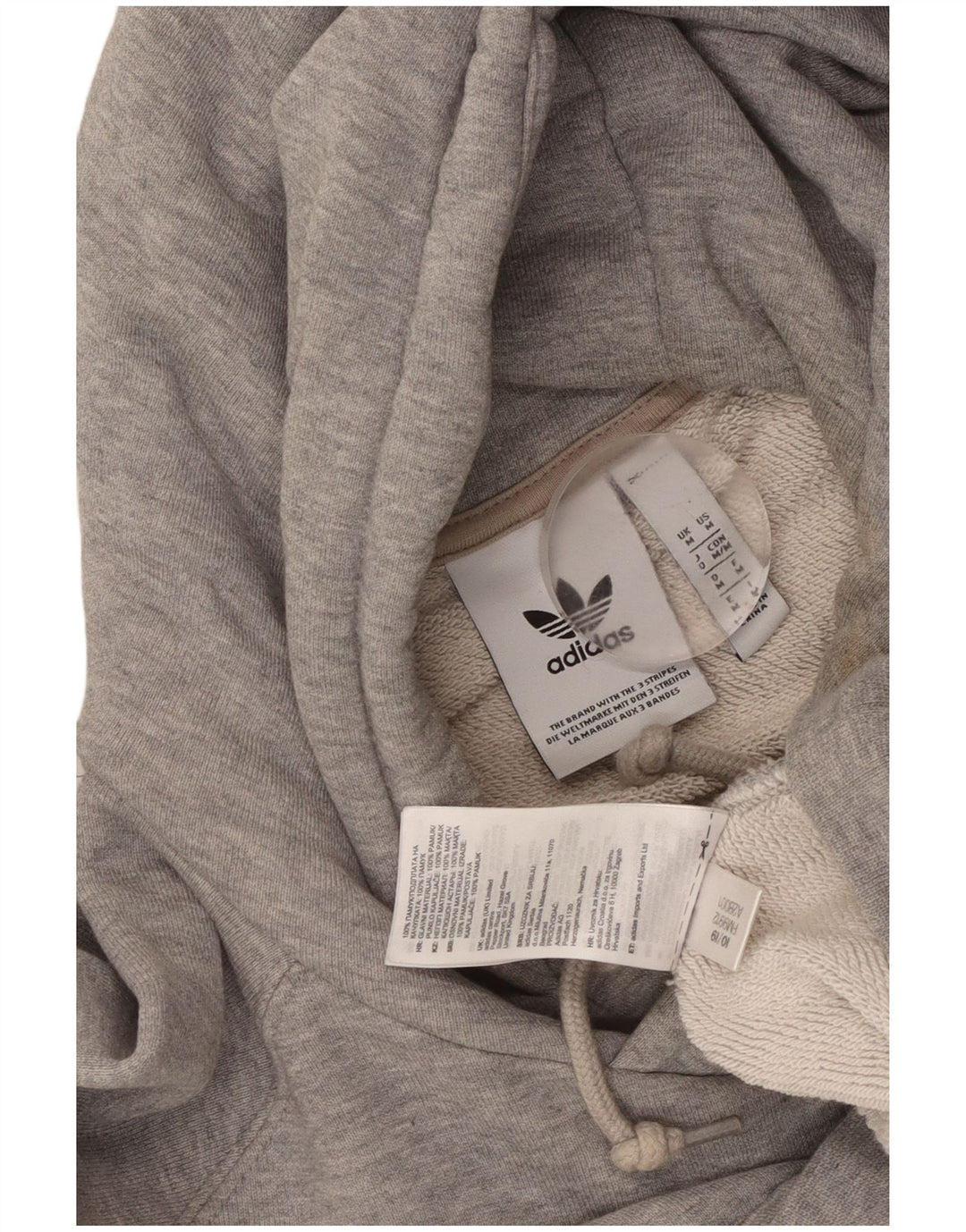 Adidas Grafisk hættetrøje til mænd mellemgrå bomuld