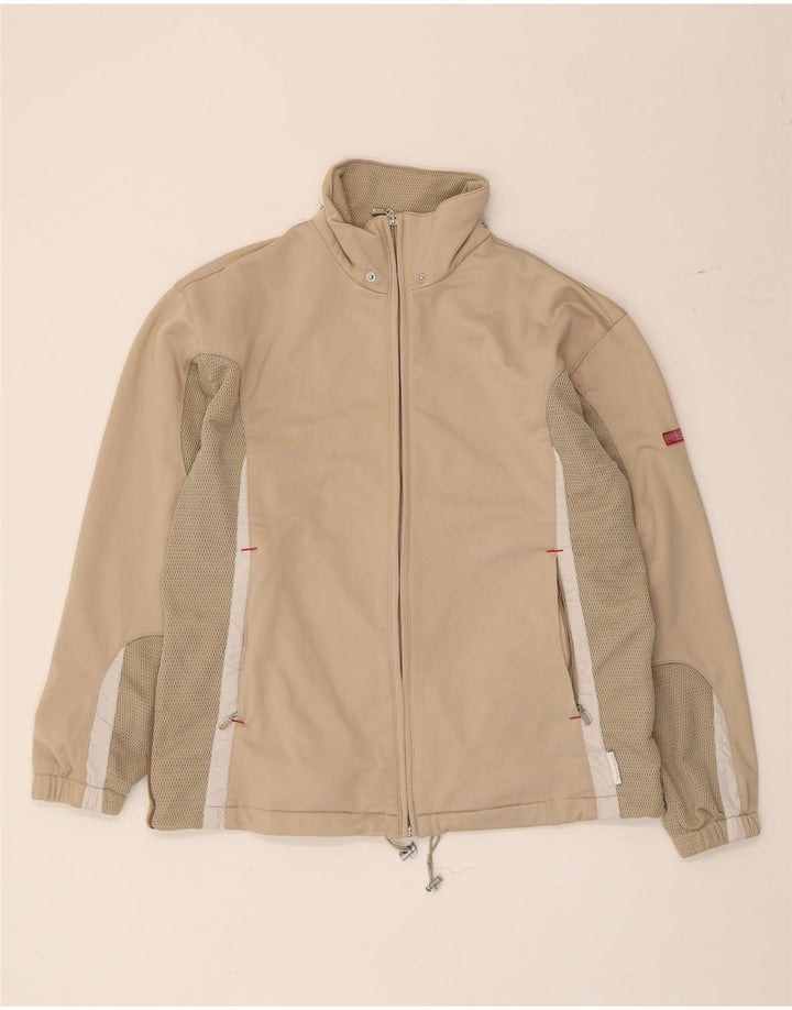 Diadora Womens Oversized træningsdragt Topjakke UK 10 Small Beige Colourblock