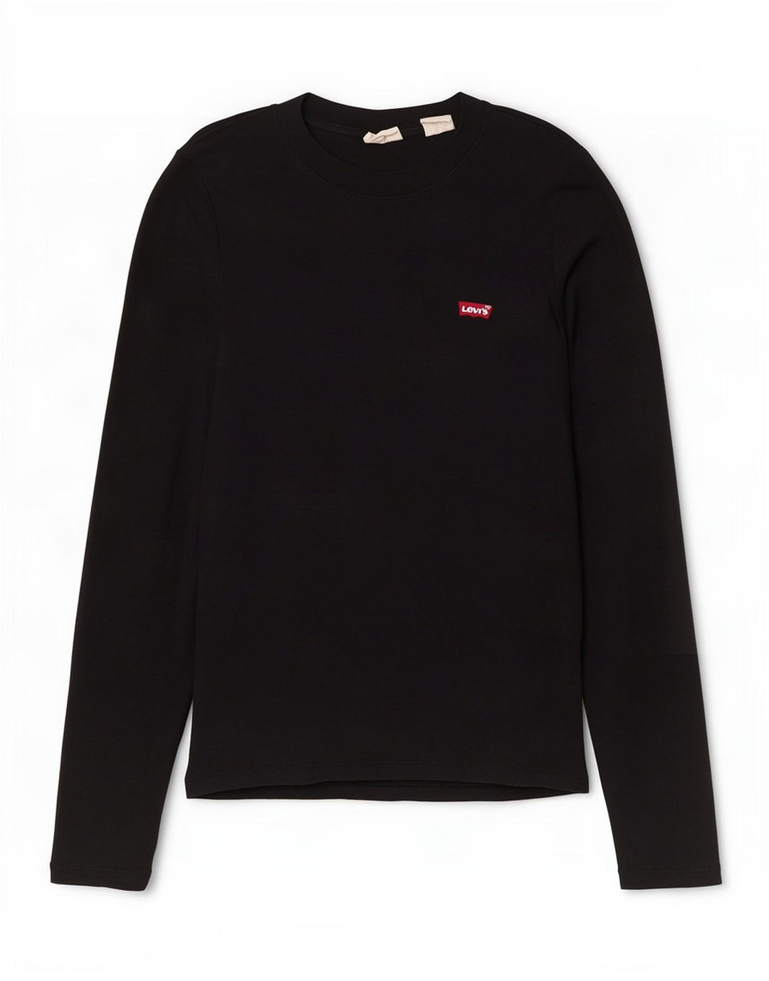 Levi's Dame Top Langærmet UK 10 Small Black Bomuld