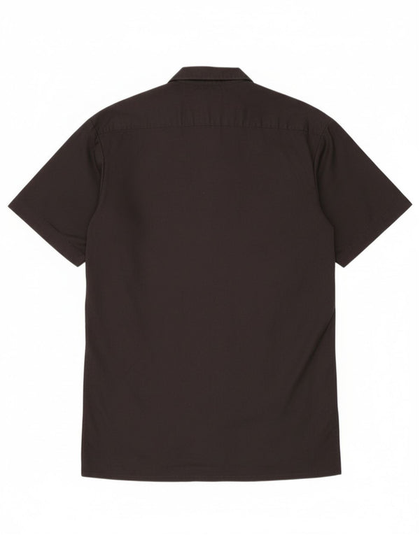 Dickies Mens Short Sleeve Shirt XS Black Polyester
