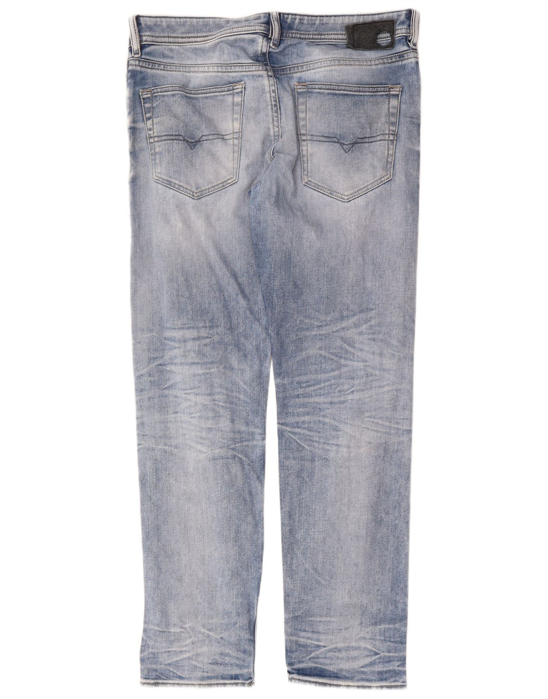 Diesel Straight Jeans til mænd W34 L30 Blå Bomuld
