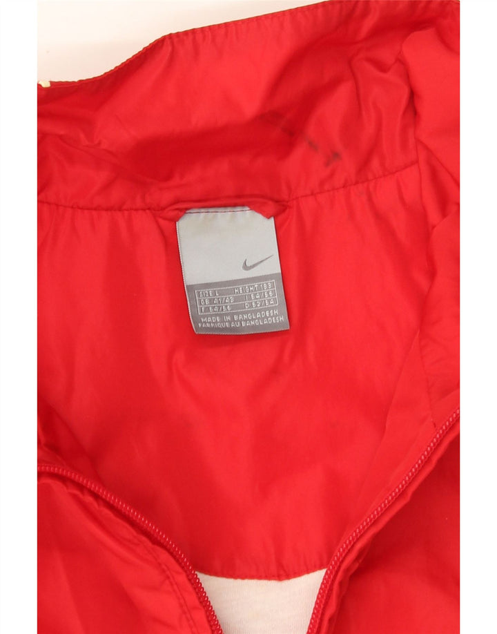 Nike Herre Windbreaker Jacket UK 41/43 Large Red