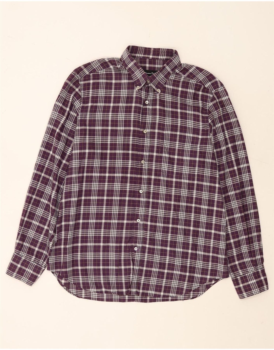 Massimo Dutti herreskjorte XL lilla ternet