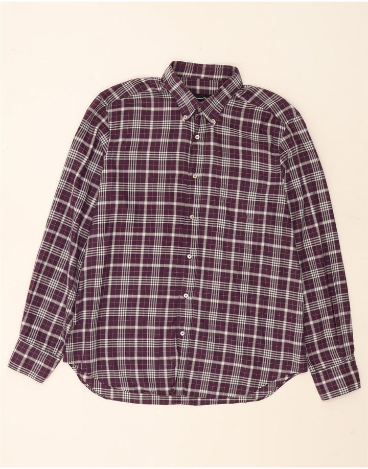 Massimo Dutti herreskjorte XL lilla ternet