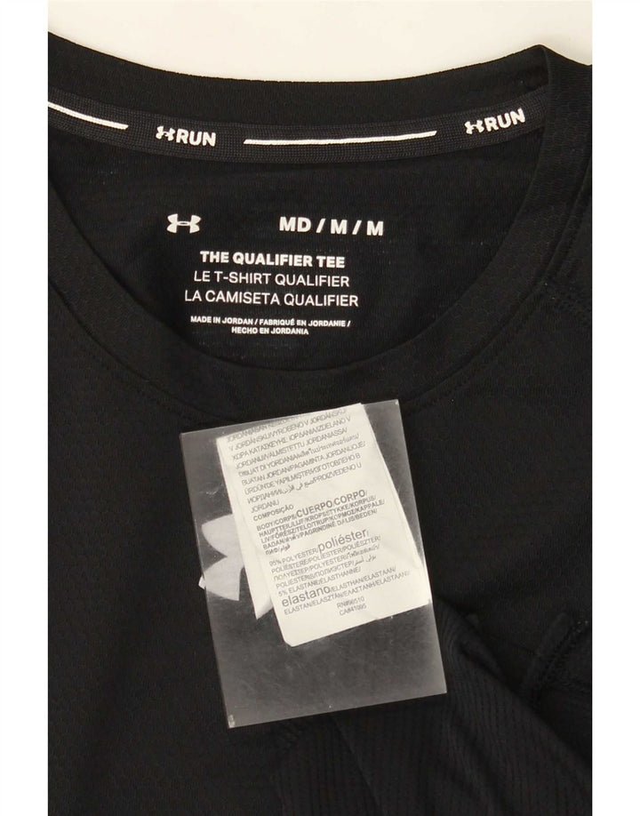 Under Armour Herre T-Shirt Top Medium Sort Polyester