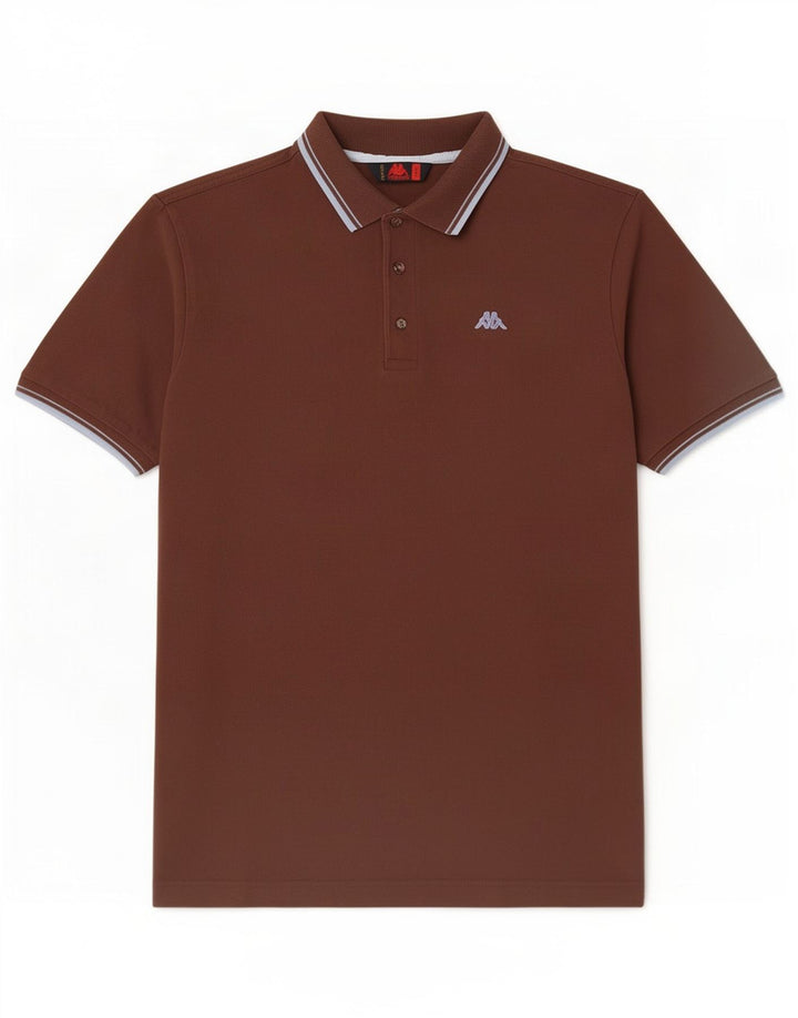 Kappa herre poloshirt Stor brun bomuld