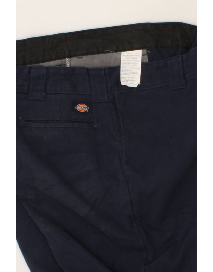 DICKIES Mens Straight Chino Trousers W42 L30  Navy Blue Polyester Vintage Dickies and Second-Hand Dickies from Messina Hembry 