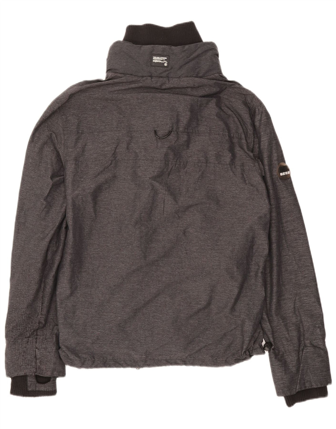 Superdry Regnjakke til kvinder UK 14 Medium Grey Nylon