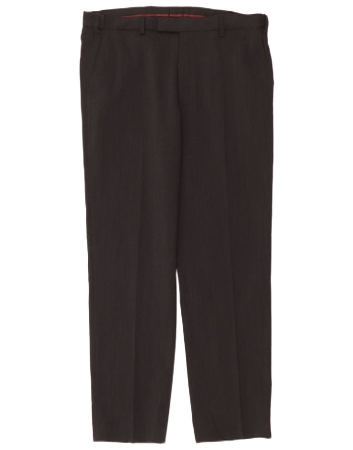 Marks & Spencer Herre Regular Fit Suit Bukser W36 L31 Grå uld