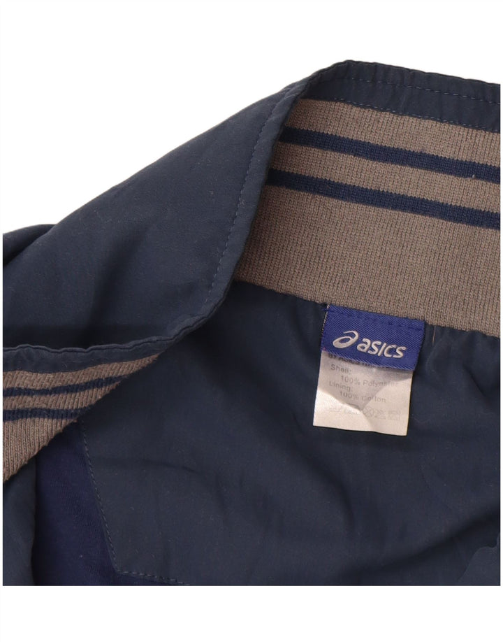 ASICS Træningsdragt til mænd Topjakke XL Marineblå Colourblock Polyester