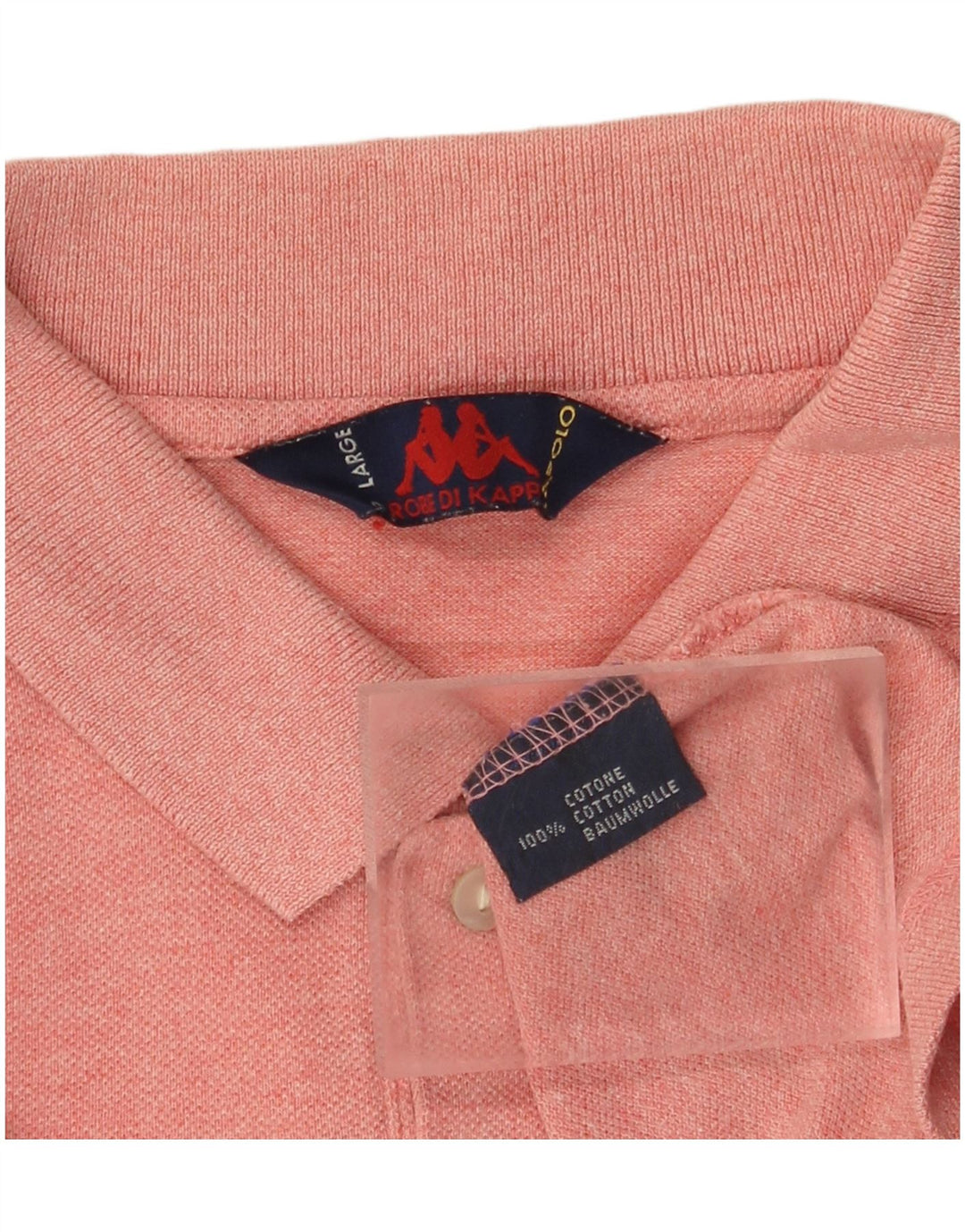 Kappa herre poloskjorte stor pink bomuld