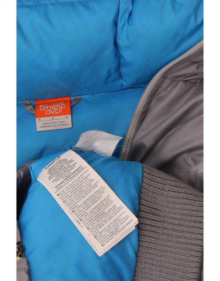 Nike Polstret jakke med hætte til mænd UK 38 Medium Grey Polyester