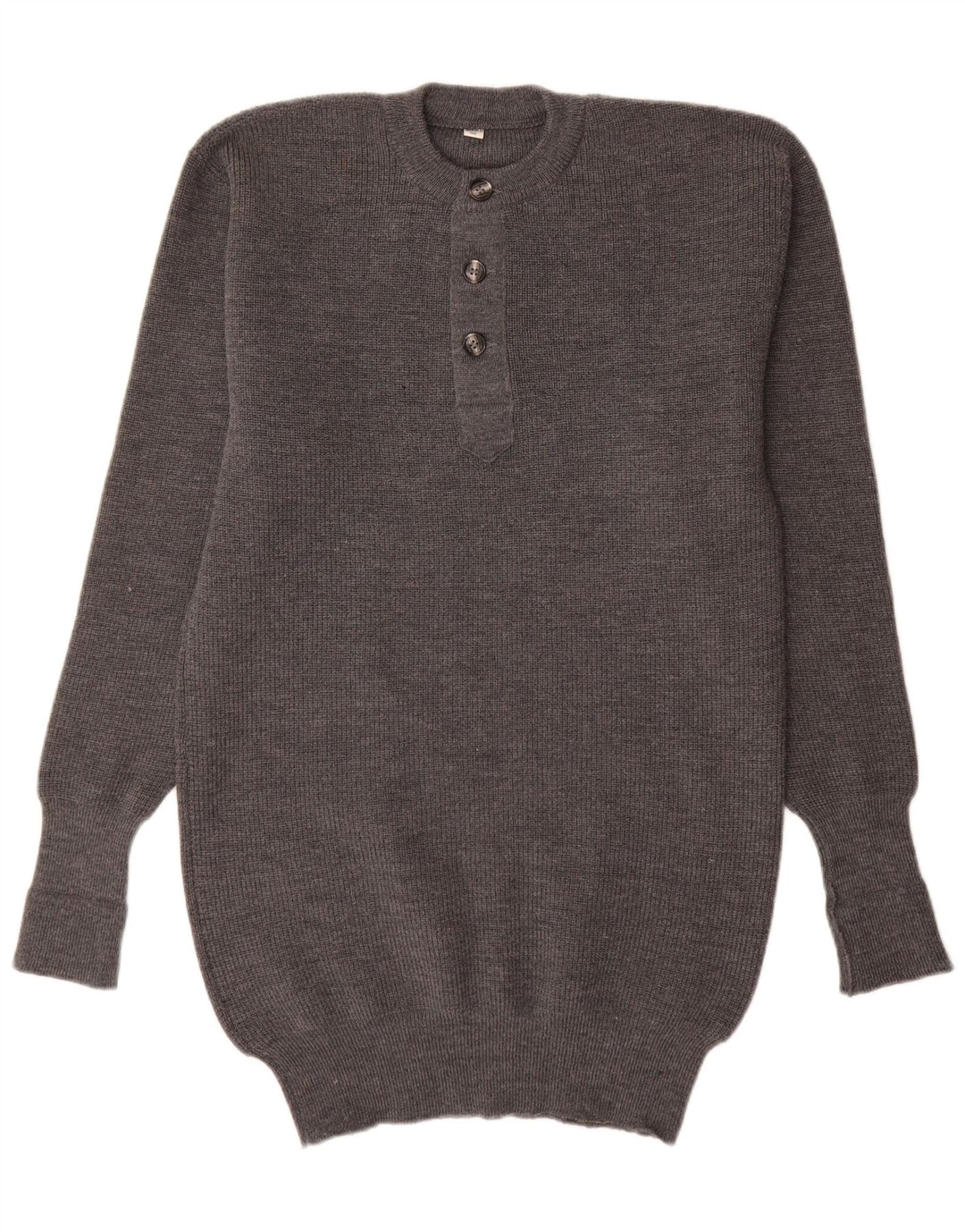 Vintage herre rund hals sweater IT 52 stor grå