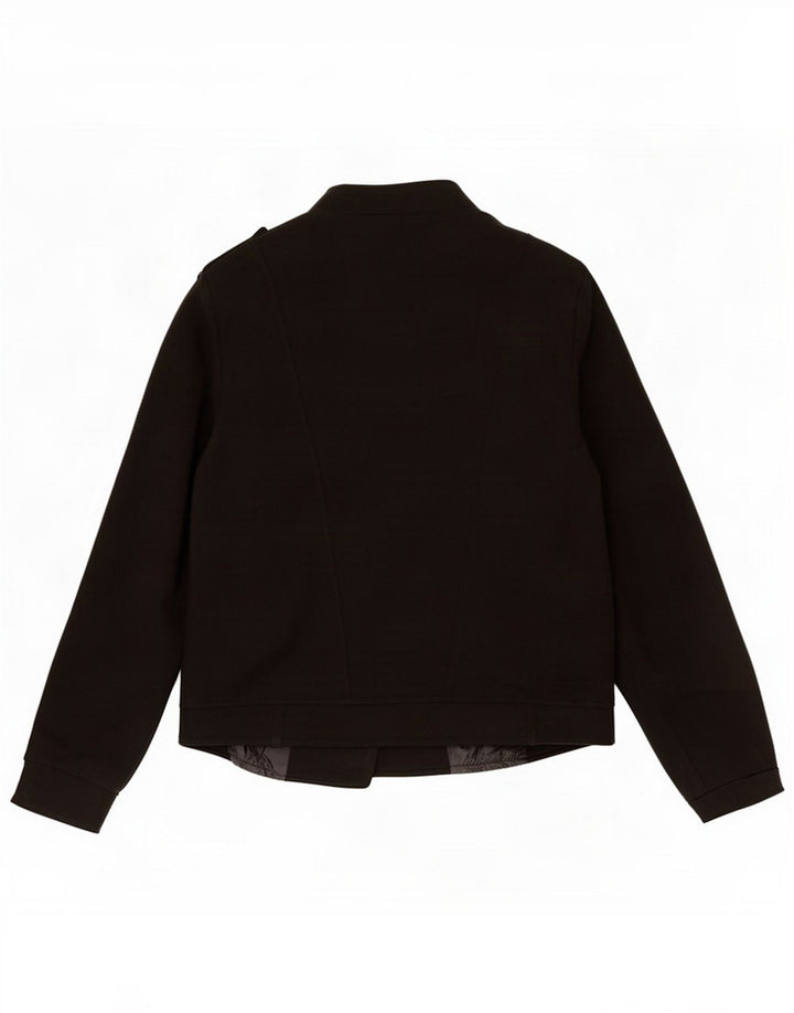 Vintage Dame Blazer Jacket UK 16 Large Black Polyester