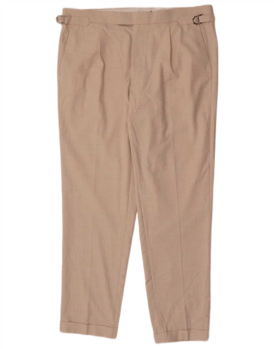 Marks & Spencer Herre Tapered Chino Bukser W36 L30 Beige Polyester