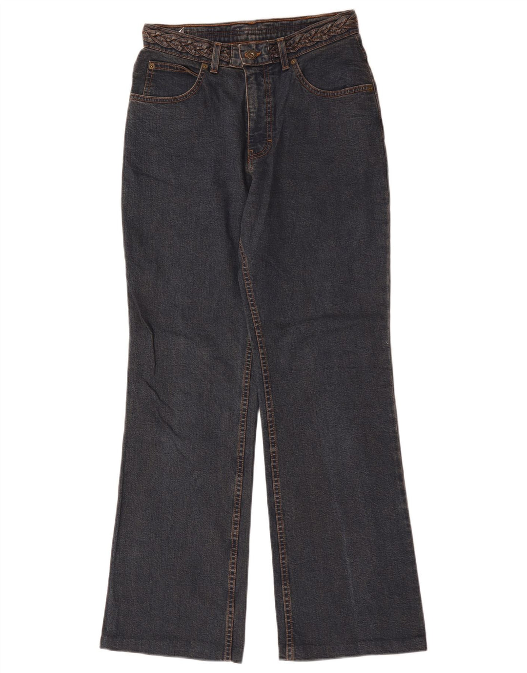Marks & Spencer Dame Bootcut Jeans UK 10 Small W28 L30 Navy Blue